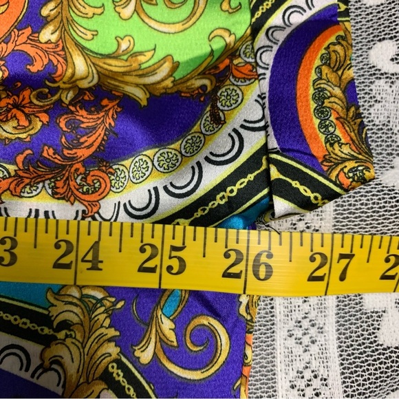 Trendy Status Print Short Sleeve Button Front Shirt - Multi Color 1x - Picture 5 of 7